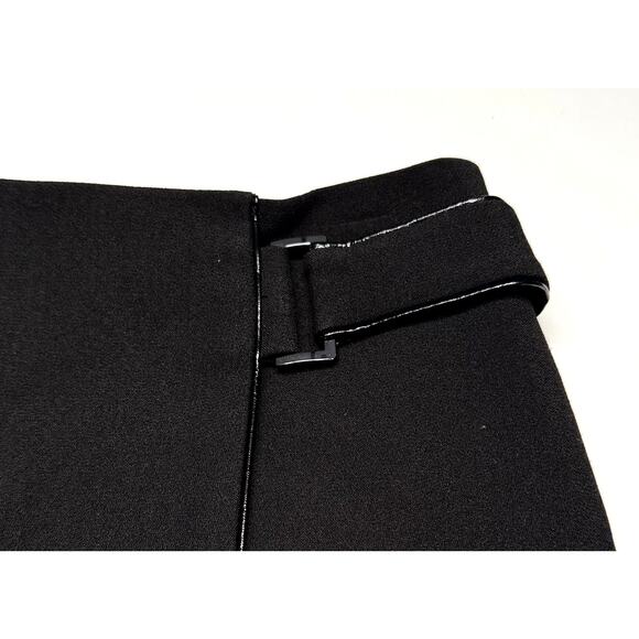 White House Black Market Faux-Wrap Boot Skirt w/ Faux Leather Trim Size 2 - Picture 3 of 11